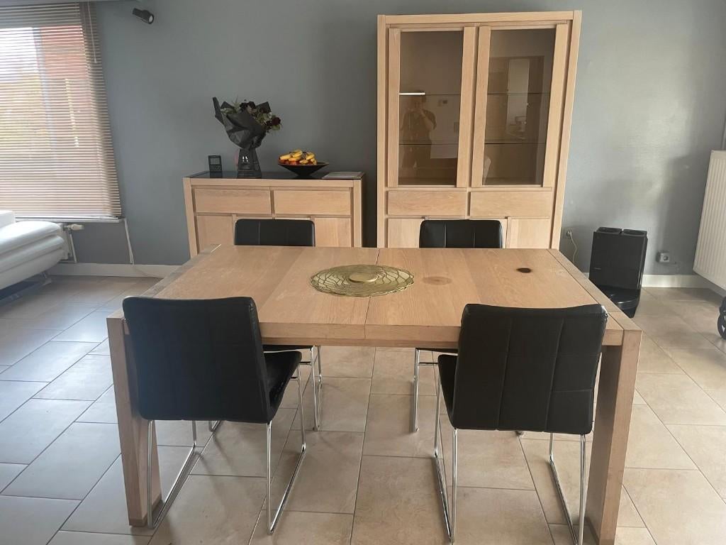 Salles a manger complète, Enlèvement, Utilisé, Moderne, 4 à 6 chaises