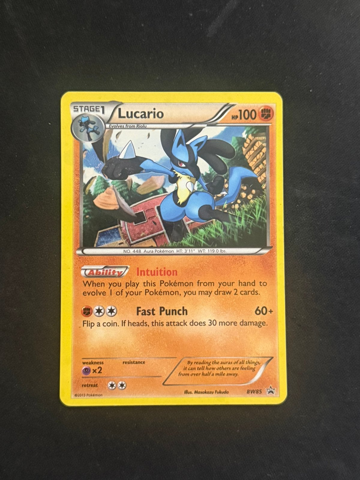 Lucario bw85, Enlèvement, Utilisé, Cartes en vrac