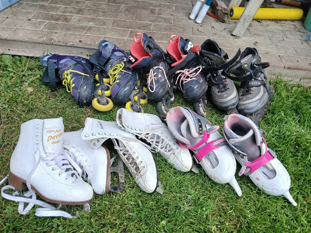 Schaatsen en inline skates gratis, Sport en Fitness, Skeelers, Ophalen, Gebruikt