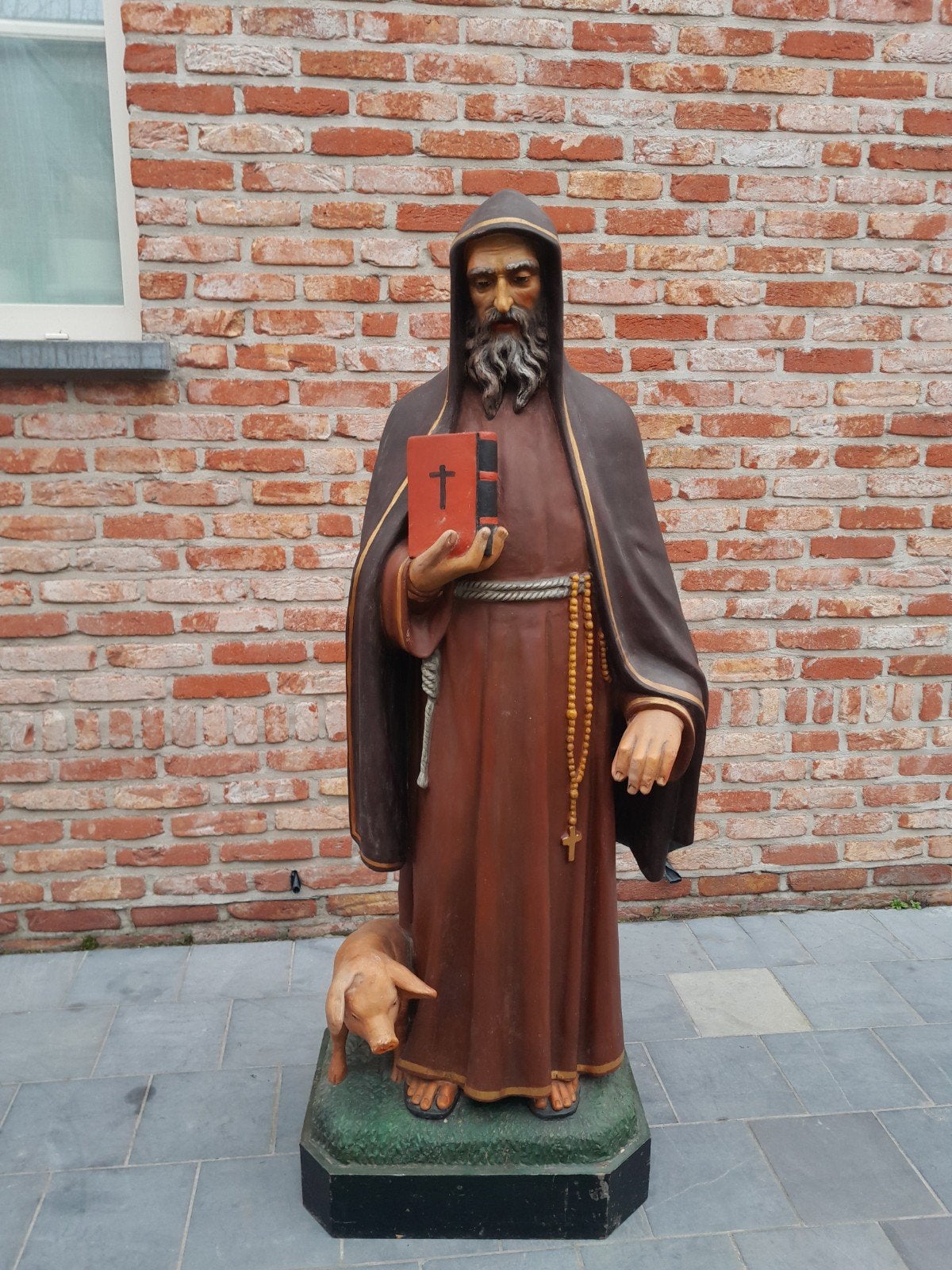 Kerkbeeld Antonius met varken 130 cm, Ophalen