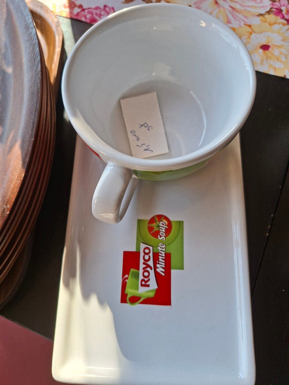 soeptas met ondertas, Zakelijke goederen, Horeca | Overige, Ophalen of Verzenden