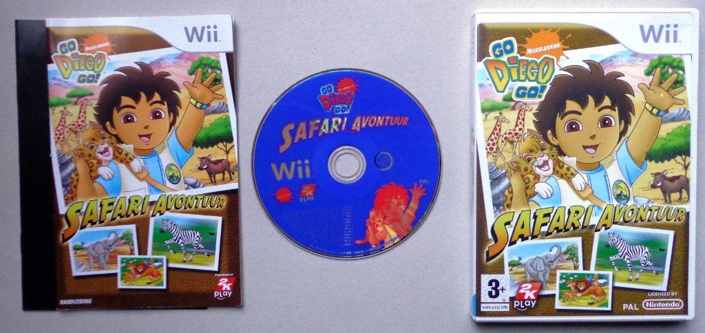 Go Diego Go! Safari Avontuur voor de Nintendo Wii Compleet, Ophalen of Verzenden, Zo goed als nieuw