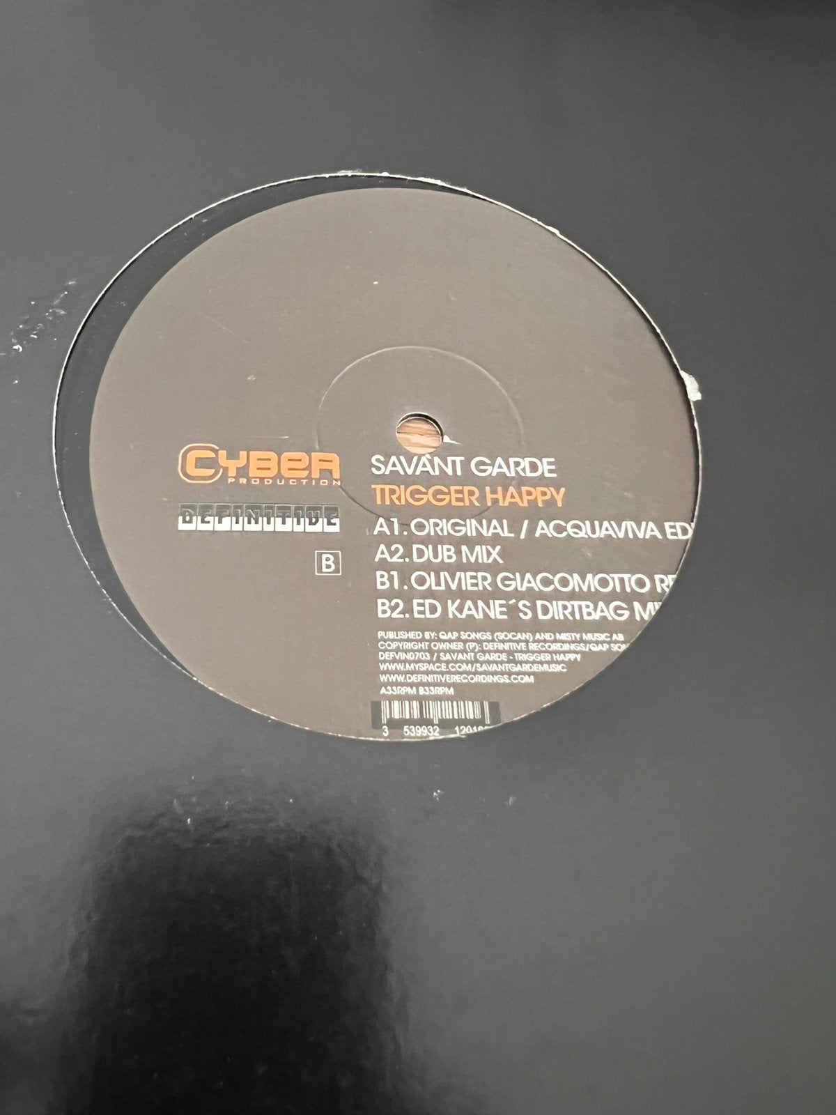Savant garde - trigger happy, Ophalen of Verzenden, Zo goed als nieuw, Electro