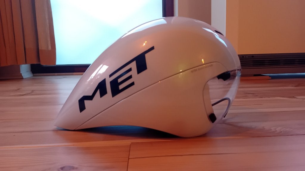 TT time trial triathlon helmet, M, Comme neuf, MET, Enlèvement