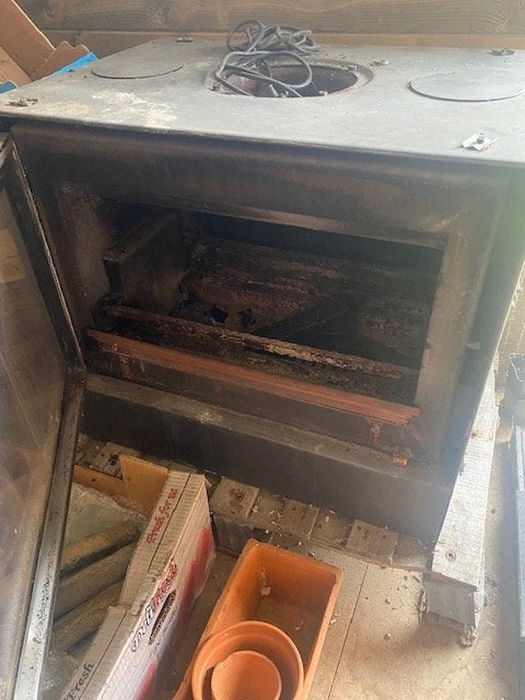 inbouwhaard, Maison & Meubles, Cheminées, Enlèvement, Utilisé, Encastré, Cheminée au bois