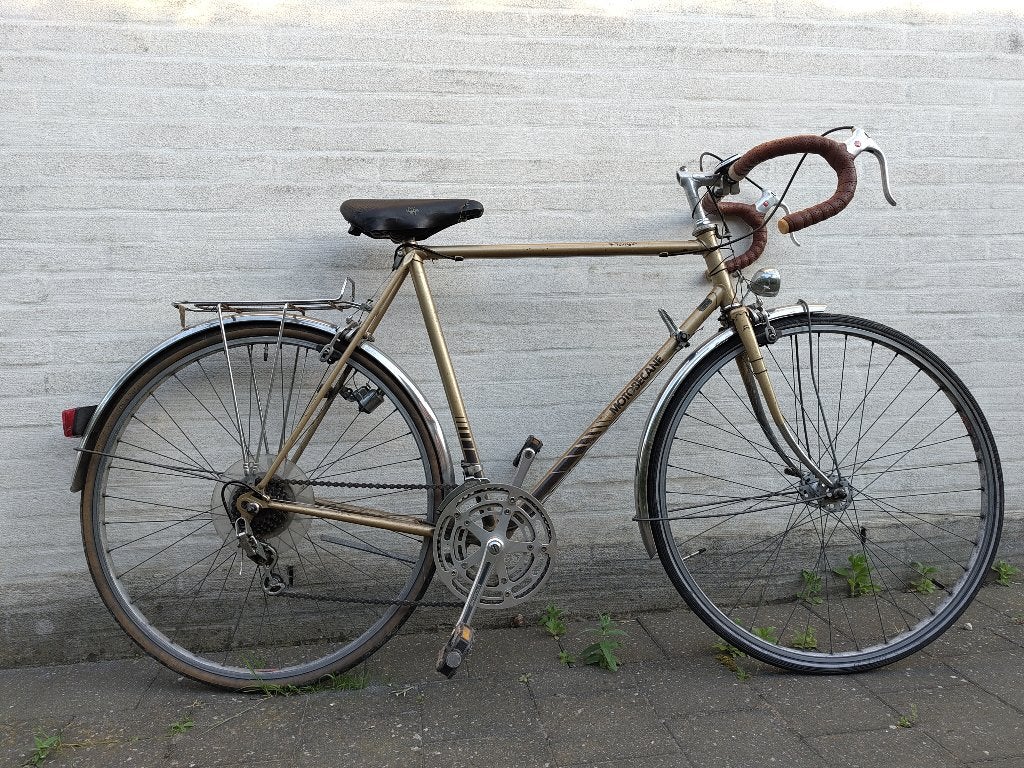 Motobécane Prestige retro koersfiers, Fietsen en Brommers, Fietsen | Oldtimers, 55 tot 59 cm, Ophalen, Velgrem, Motobecane koersfiets racefiets vintage retro fiets koers velo