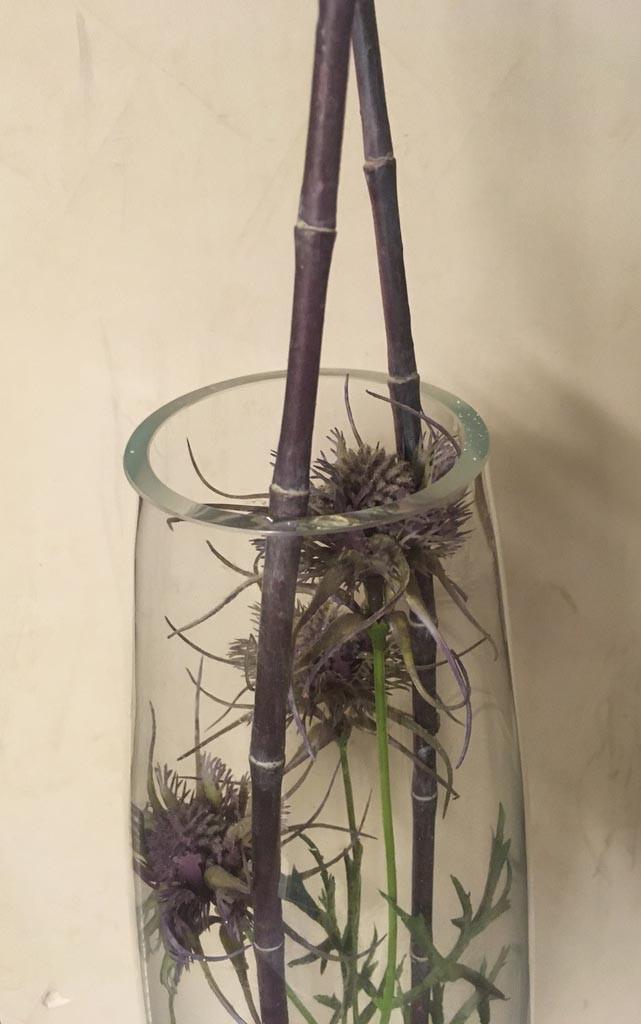 Grand vase conique en verre, Ophalen, Zo goed als nieuw, Glas, 50 tot 75 cm