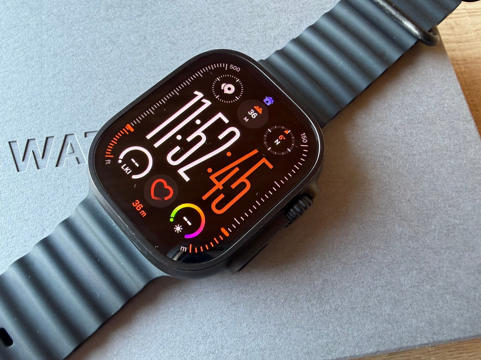 APPLE WATCH ULTRA 2 49MM BLACK TITANIUM (eSIM) Met Garantie, Handtassen en Accessoires, Smartwatches, Zwart, IOS, Ophalen of Verzenden
