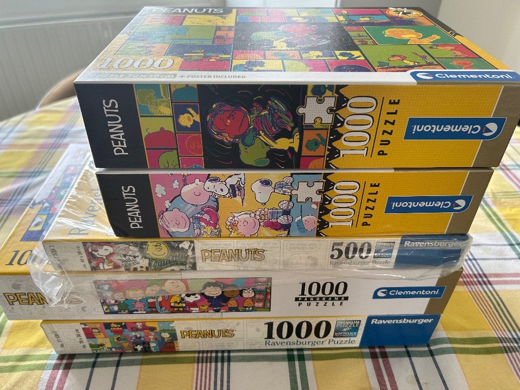 Ravensburger - Clementoni puzzel lot van vijf, Hobby en Vrije tijd, Ophalen of Verzenden, 500 t/m 1500 stukjes, Zo goed als nieuw