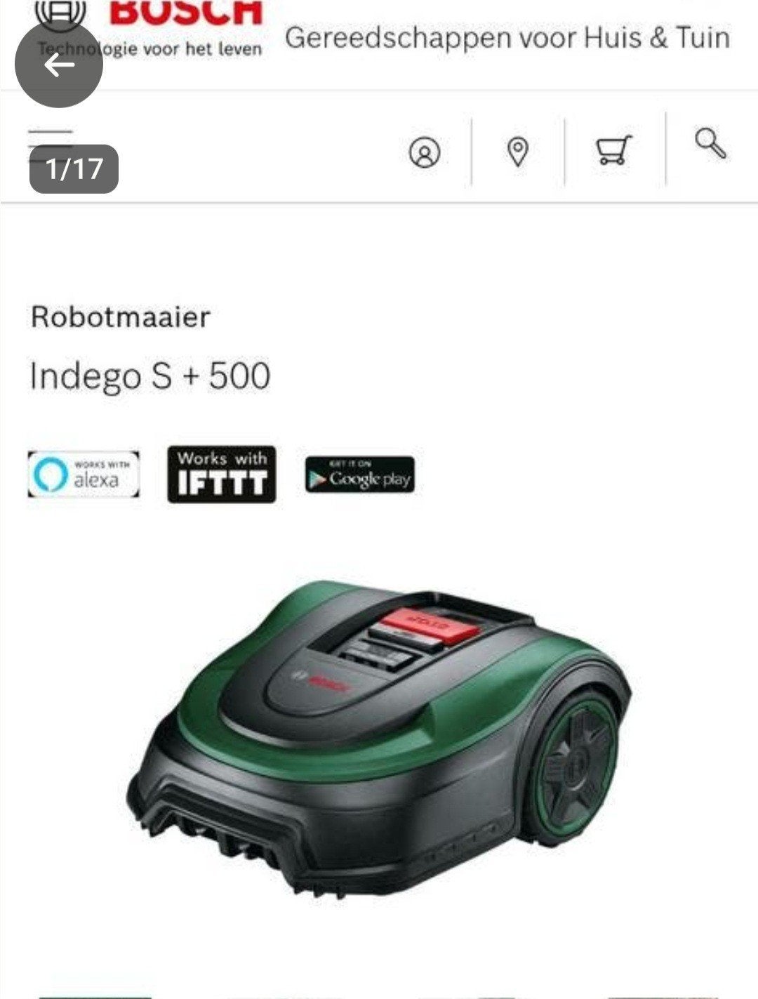 NOUVELLE TONDEUSE À GAZON ROBOTIQUE BOSCH dans un emballage, Enlèvement, Neuf