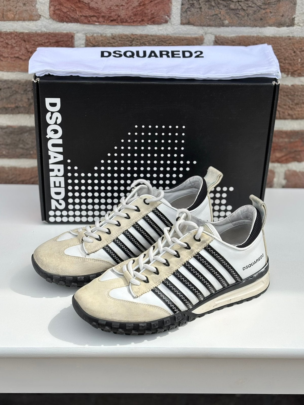 Dsquared2 heren Legend sneakers maat 40, Vêtements | Hommes, Chaussures, Enlèvement ou Envoi, Comme neuf, Blanc, Baskets