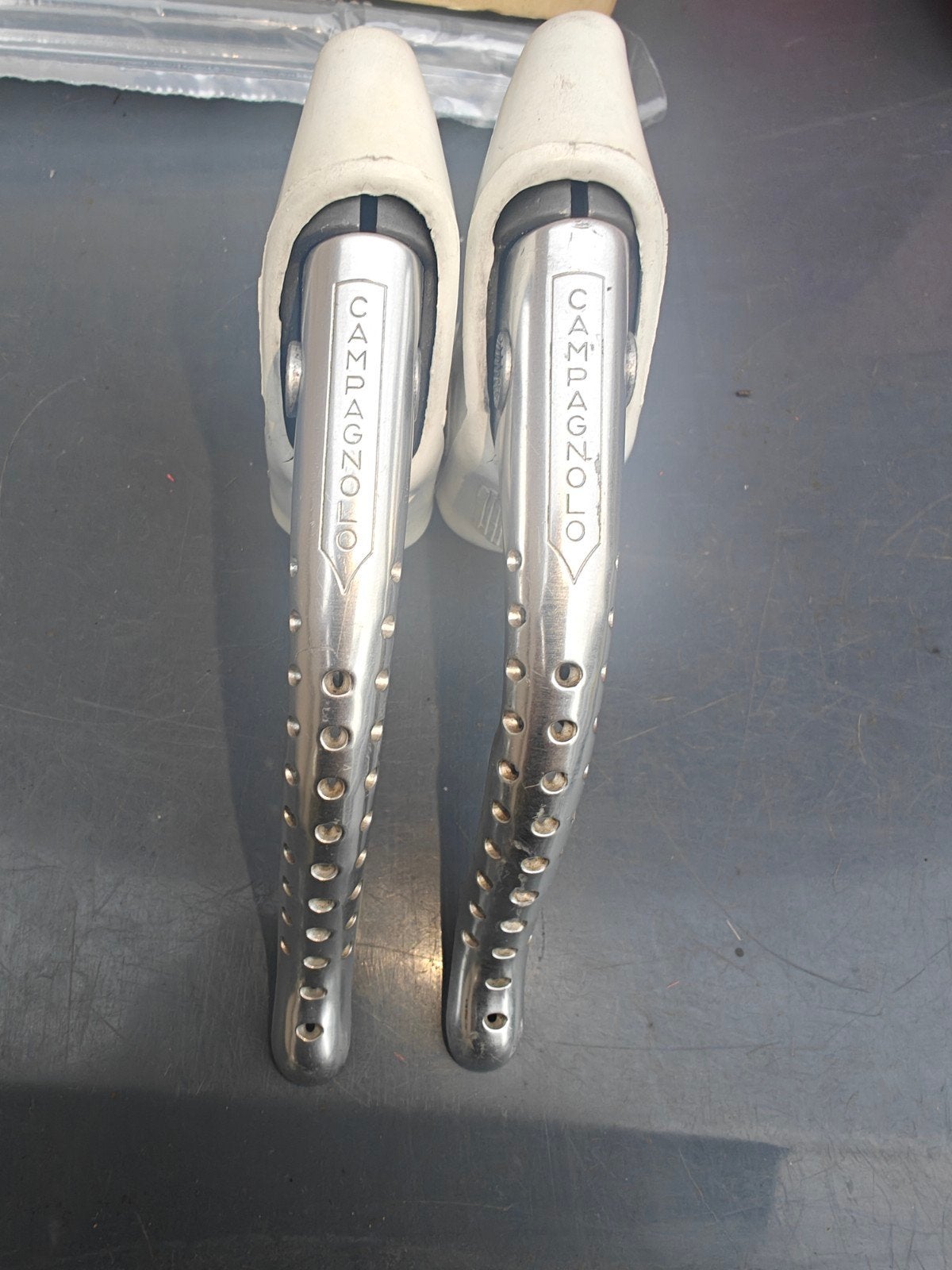 Leviers de frein Campagnolo Super Record avec nouveaux caout, Enlèvement ou Envoi