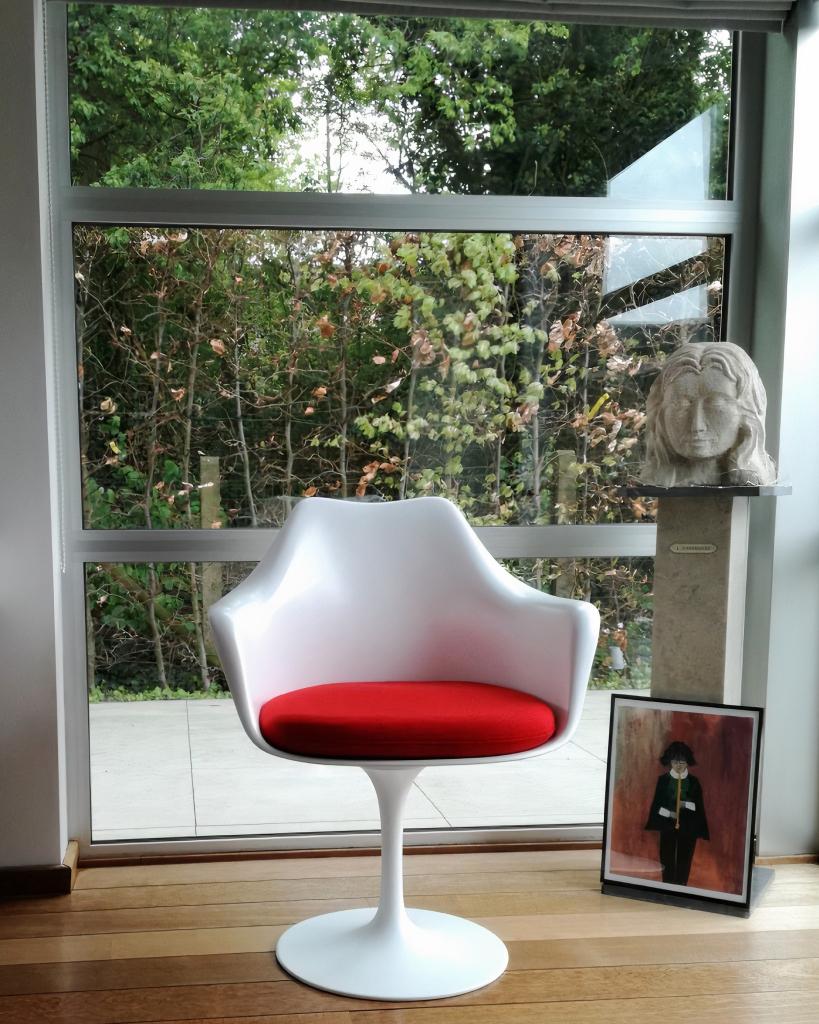 Tulip Armchair mat glass fiber, Enlèvement ou Envoi
