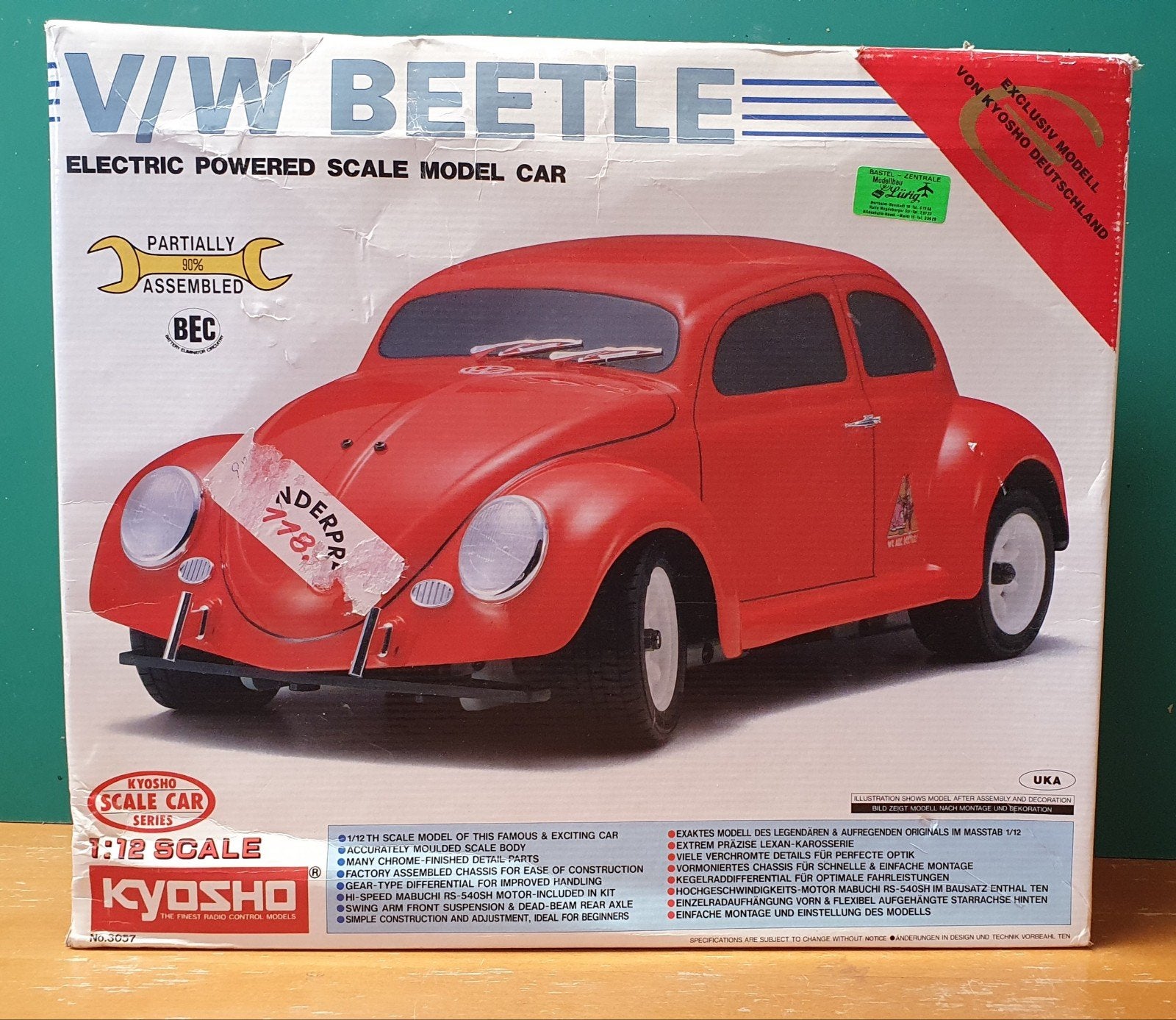 Coccinelle Kyosho 3057 VW, Neuf, Autres échelles, Voiture on road, Électro