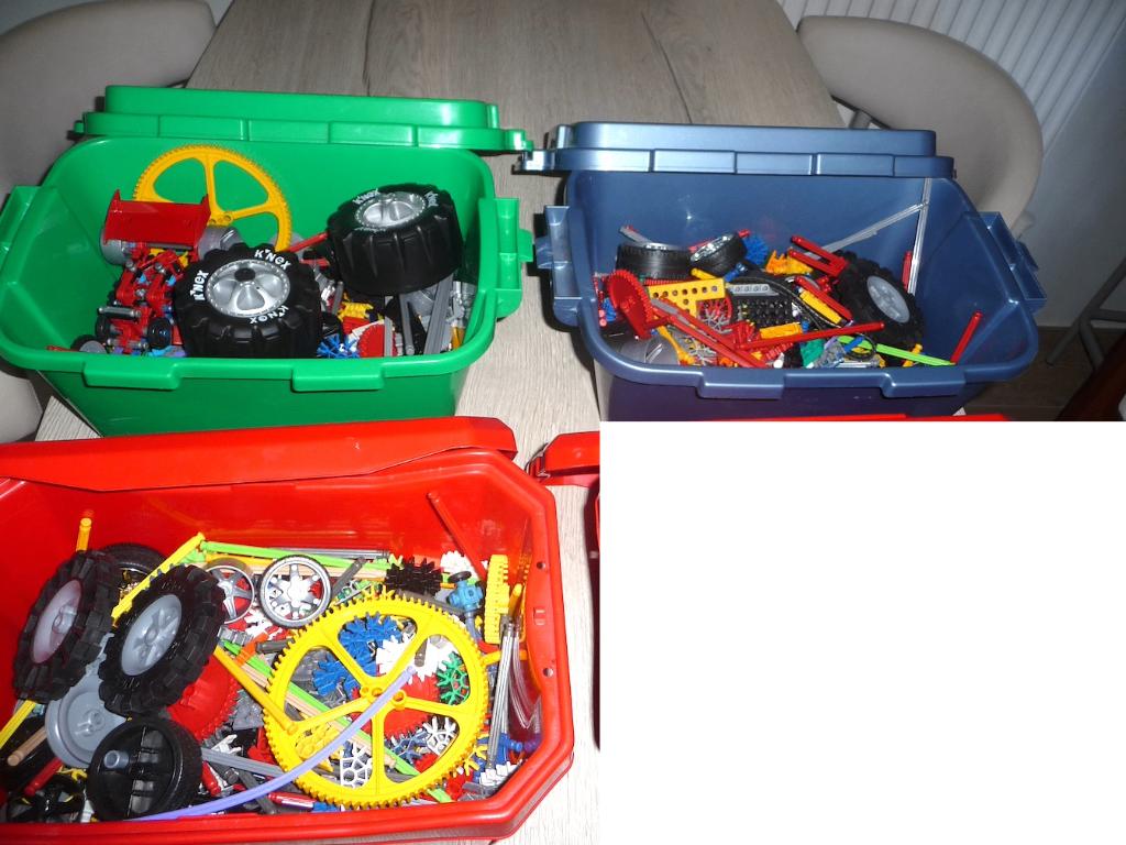 Boîtes K'NEX pleines (3 pièces), Enlèvement ou Envoi, Comme neuf, K'nex
