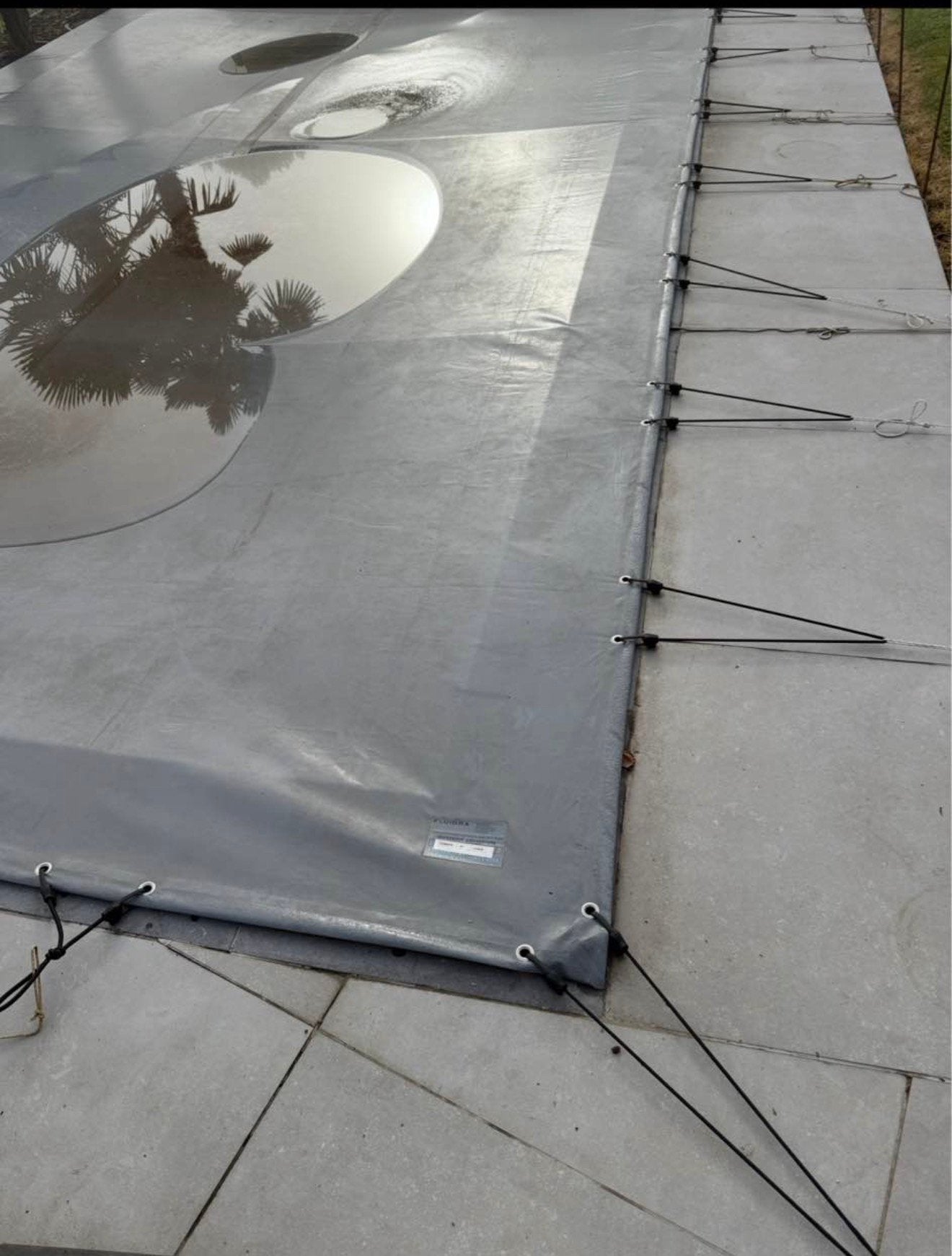 BACHE PISCINE 3,50 m x 7,50 m FLOTTEURS, Jardin & Terrasse, Enlèvement, Utilisé, Couverture de piscine