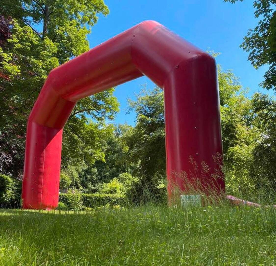 Arche gonflable, Enlèvement, Utilisé