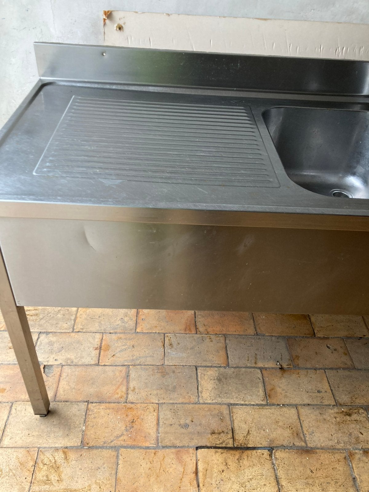 Evier en Inox, Maison & Meubles, Gris, Moins de 100 cm, 150 à 200 cm, Enlèvement