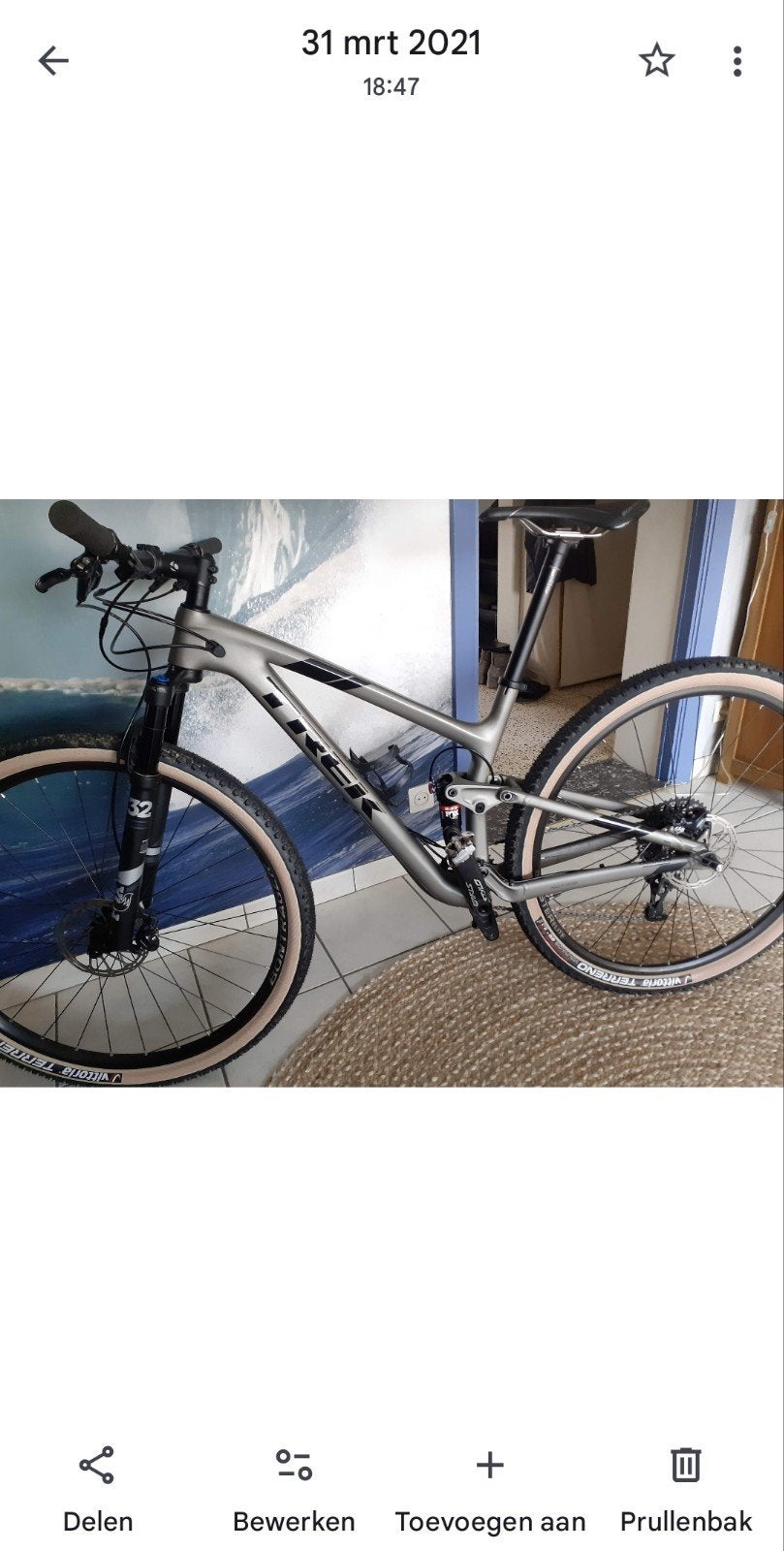 Mtb Trek Top Fuel 9.7, Vélos & Vélomoteurs, VTT tout suspendu, Enlèvement, Comme neuf, Trek
