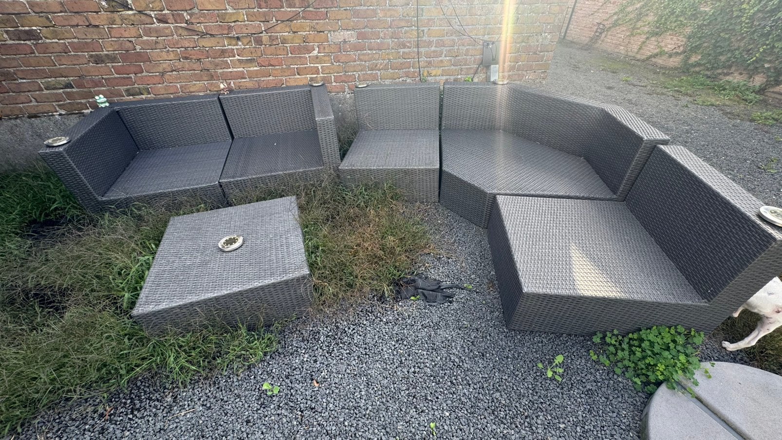 Lounge set te koop met kussens, Tuin en Terras, Ophalen, Zo goed als nieuw, 6 zitplaatsen