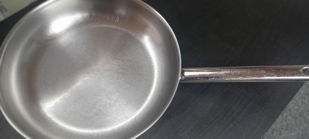 pan Demeyere Triplinduc, Inox, Ophalen of Verzenden, Zo goed als nieuw, Keramische plaat
