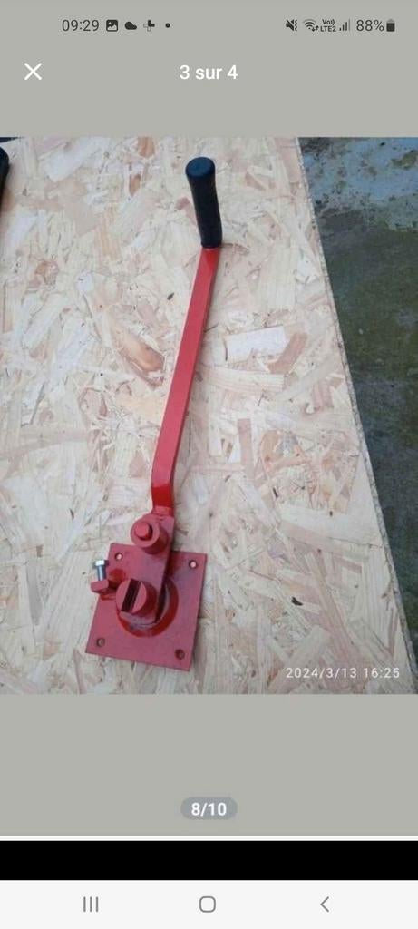 Plieuse pour les bars à béton maximum 12mm jamais utilisé, Enlèvement