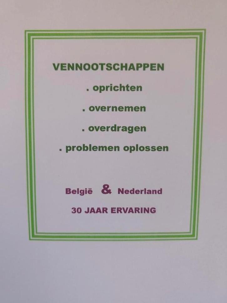 Vennootschappen, Ophalen of Verzenden