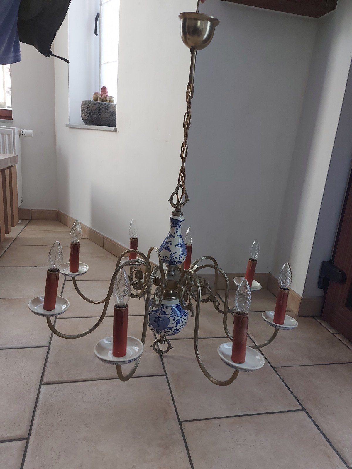 lustre à 6 branches, Maison & Meubles, Enlèvement, Utilisé