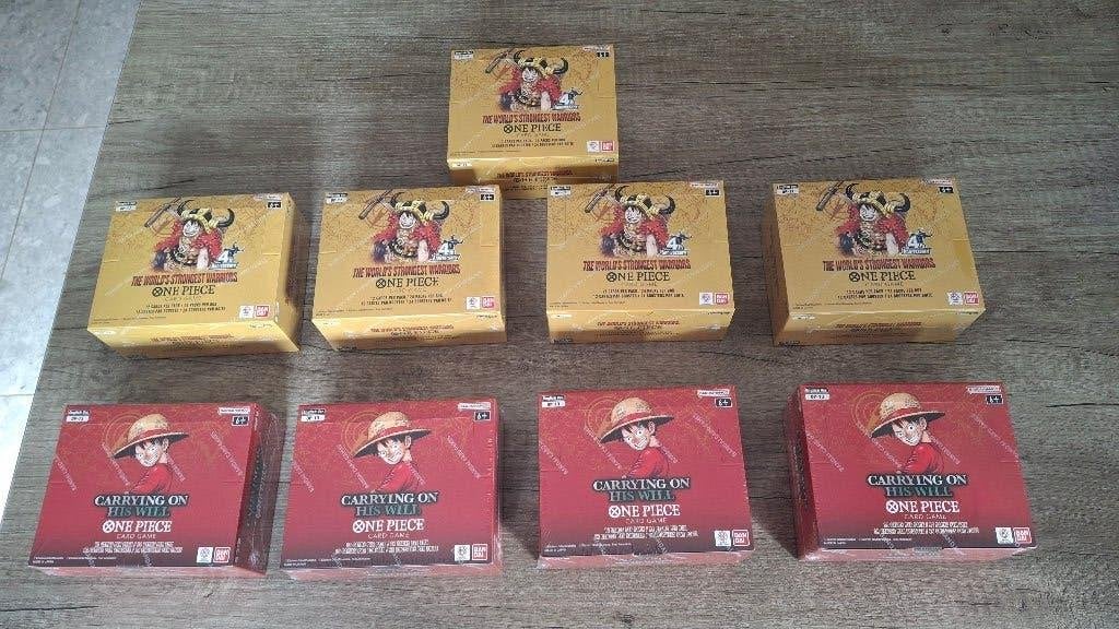 Lot One Piece tcg booster box, Hobby en Vrije tijd, Ophalen of Verzenden, Nieuw, Boosterbox