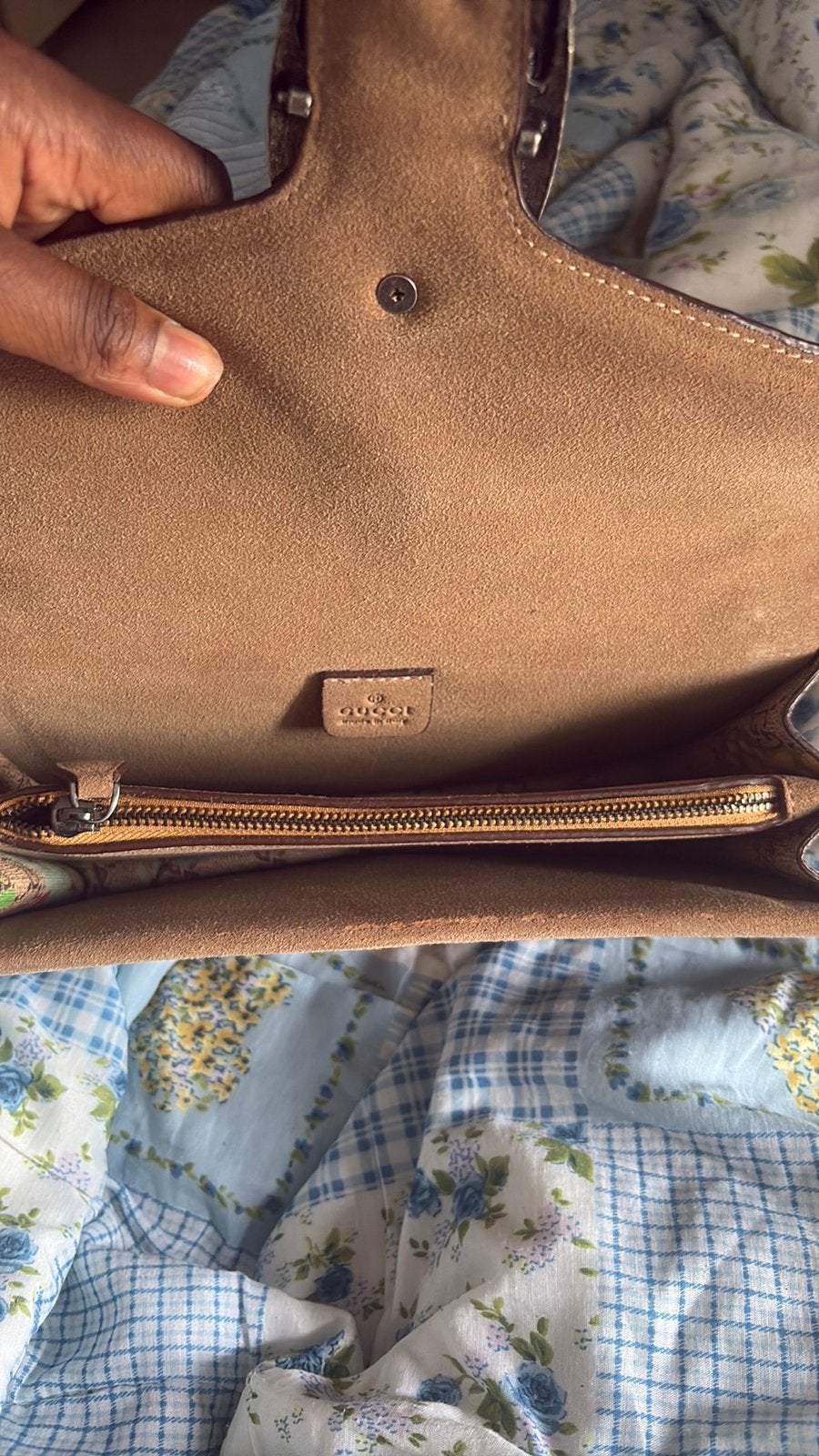 Gucci schoudertas met bloemen ontwerp, Ophalen of Verzenden