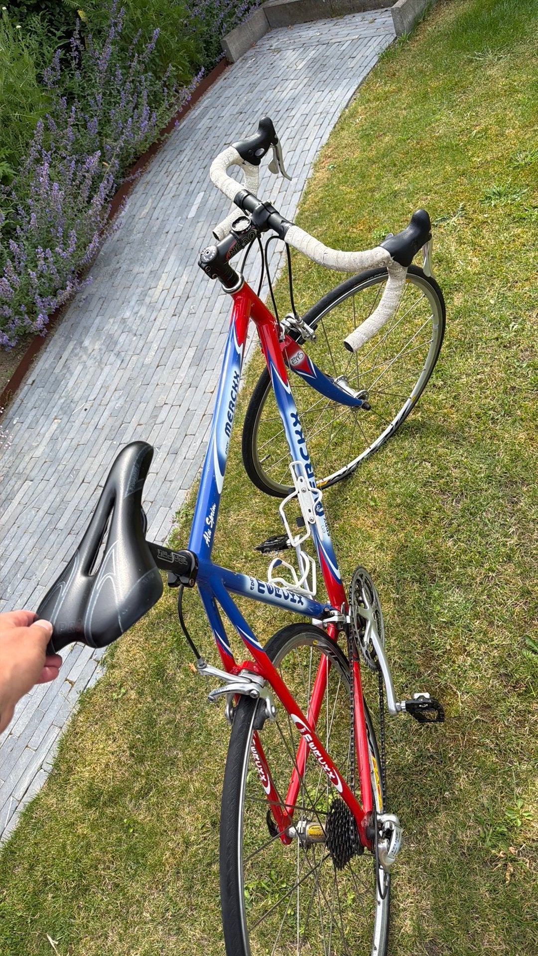 Koersfiets Eddy Merckx flyer, Ophalen