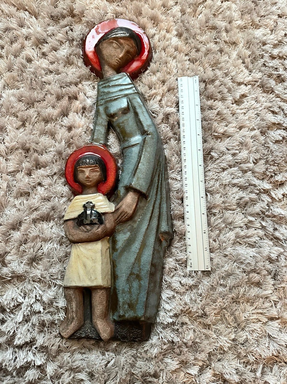 Vintage keramiek wand beeld Amphora Vandeweghe, Enlèvement