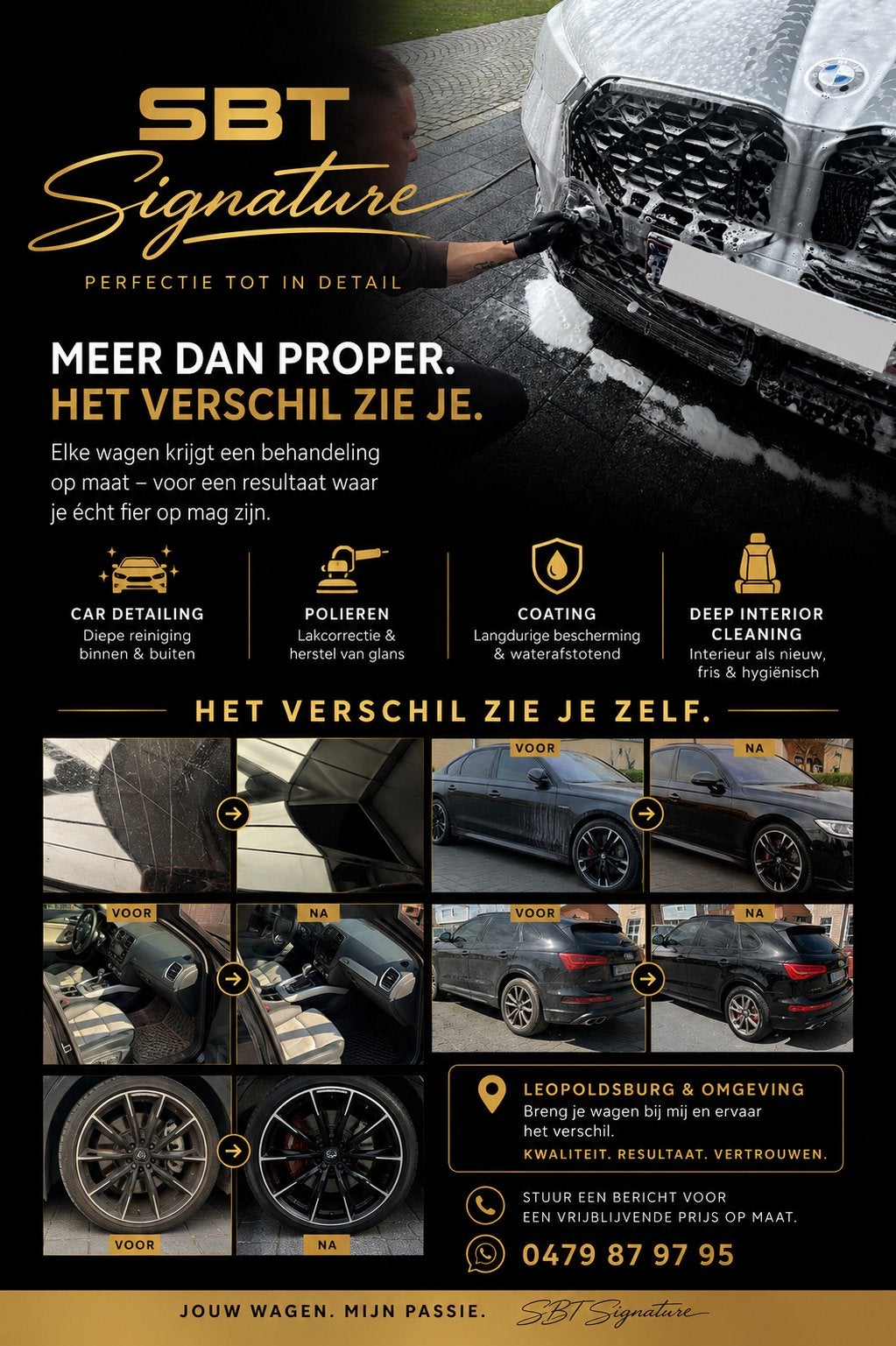Car detailling regio Leopoldsburg, Ophalen