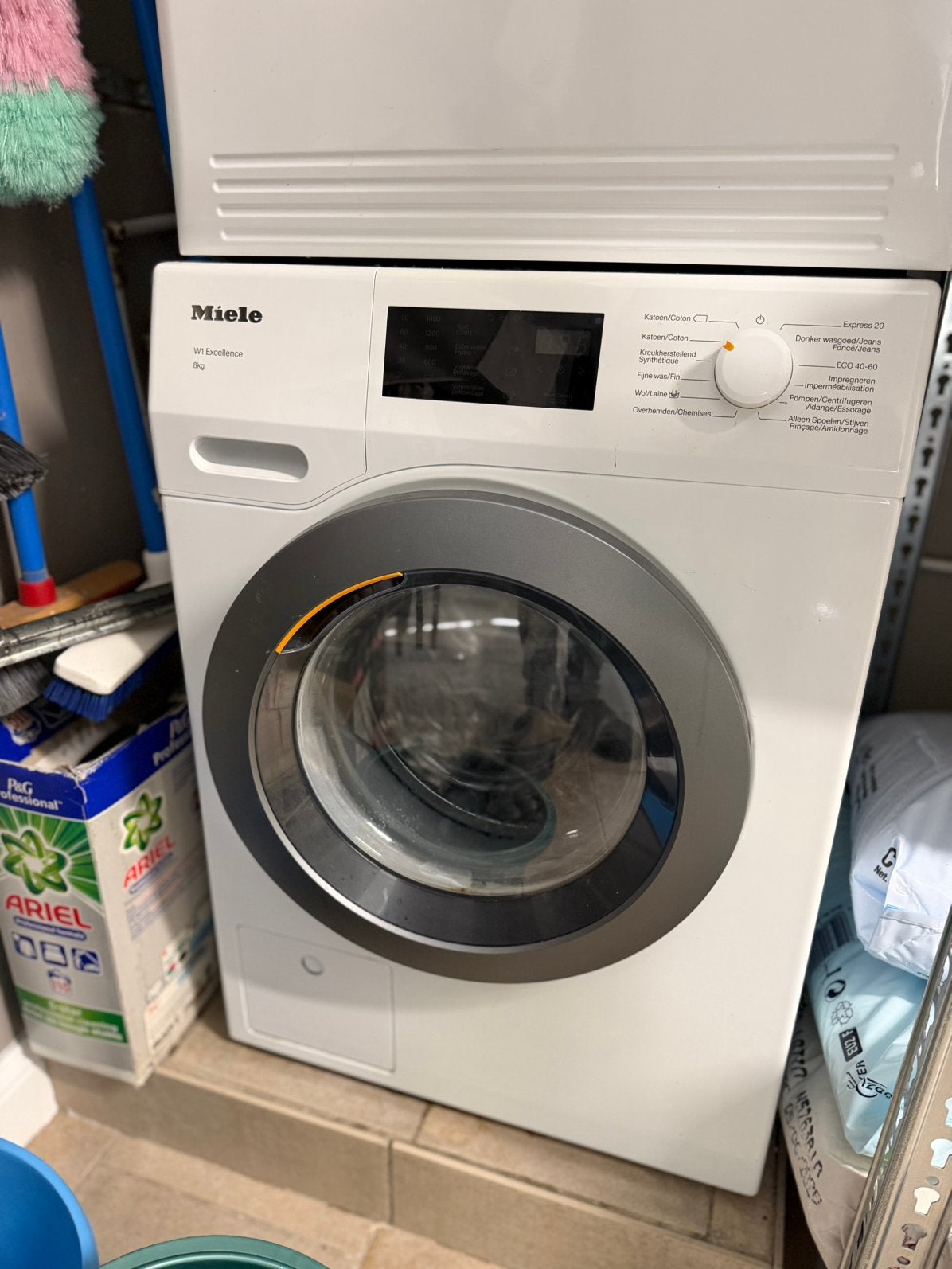Wasmachine Miele w1 excellence 8kg, 8 à 10 kg, Enlèvement, Utilisé, 85 à 90 cm