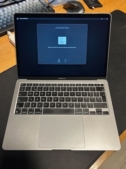 Apple MacBook Air 13 M1 - 16 GB RAM - Spacegrijs QWERTY, Informatique & Logiciels, 256 GB, 13 pouces, Utilisé, 16 GB
