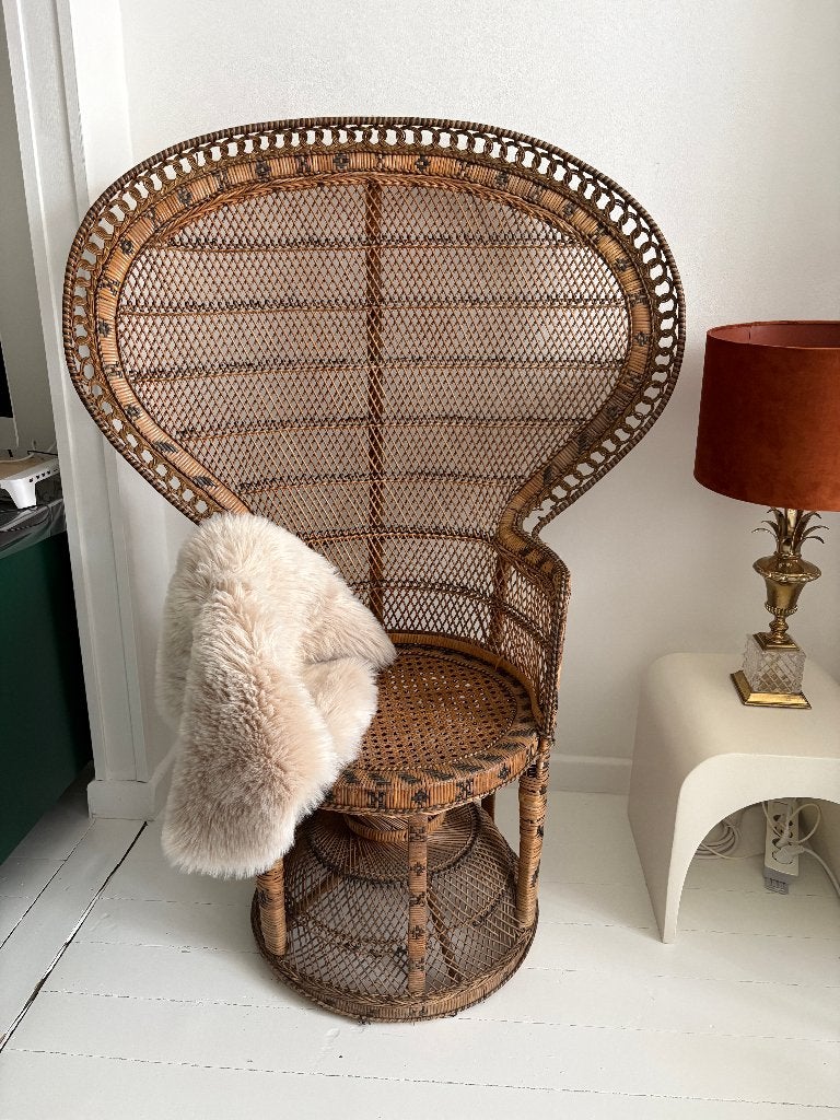 Vintage emanuelle pauwenstoel, Ophalen