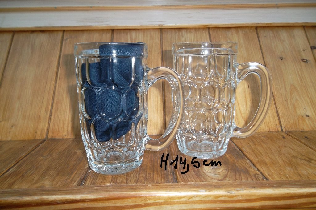 Bierglazen met oor, Enlèvement ou Envoi, Comme neuf, Verre à bière
