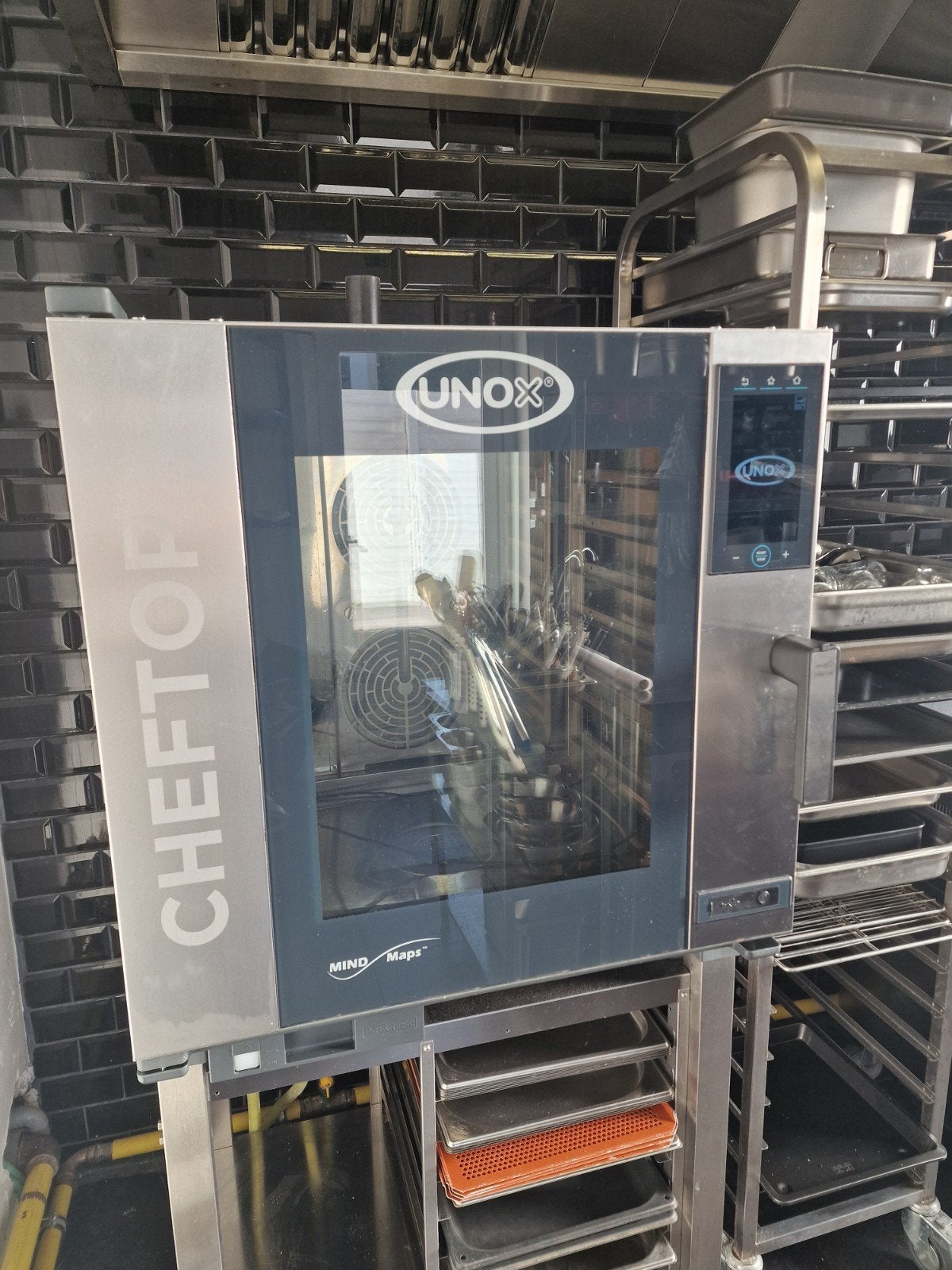 Four mixte professionnel UNOX CHEFTOP PLUS 7 GN 1/1 – Gaz, Articles professionnels, Enlèvement ou Envoi, Nettoyage