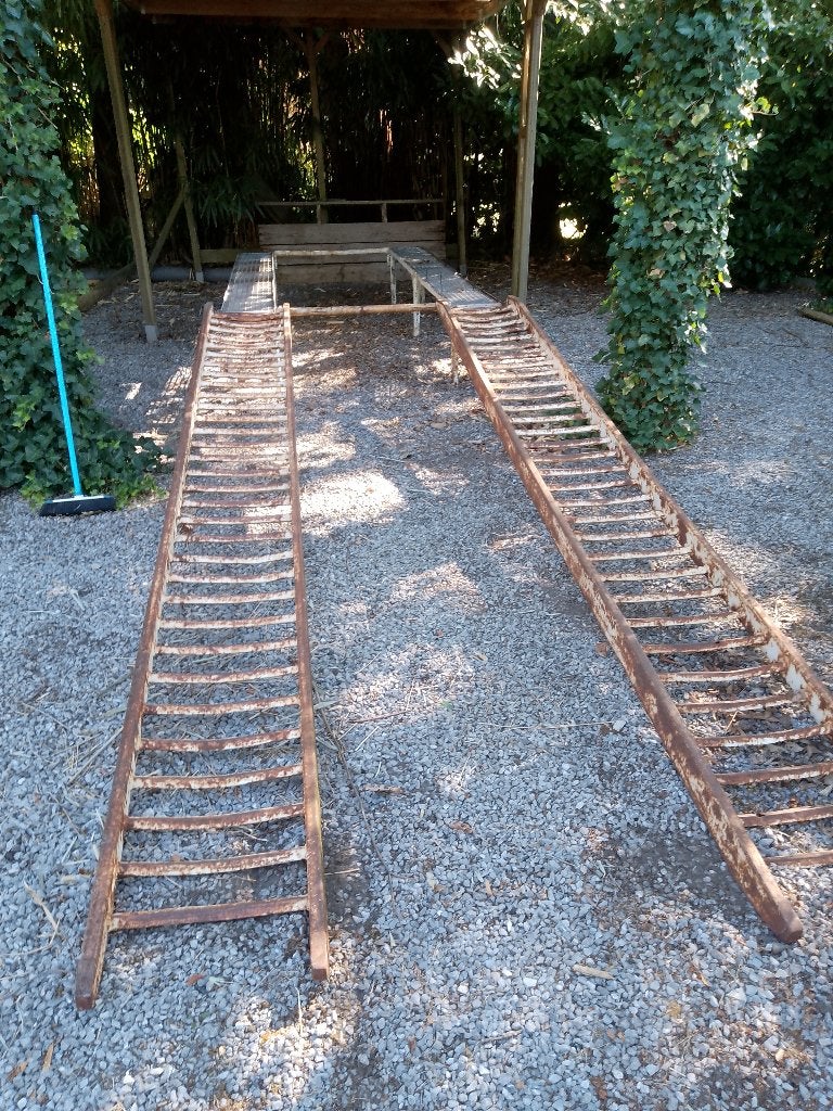 oprijbrug, autobrug, werkbrug, Ophalen, Gebruikt