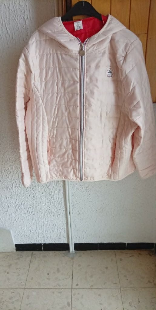 Dames jas XL, Kleding | Dames, Jassen | Zomer, Maat 46/48 (XL) of groter, Zo goed als nieuw, Roze, Ophalen