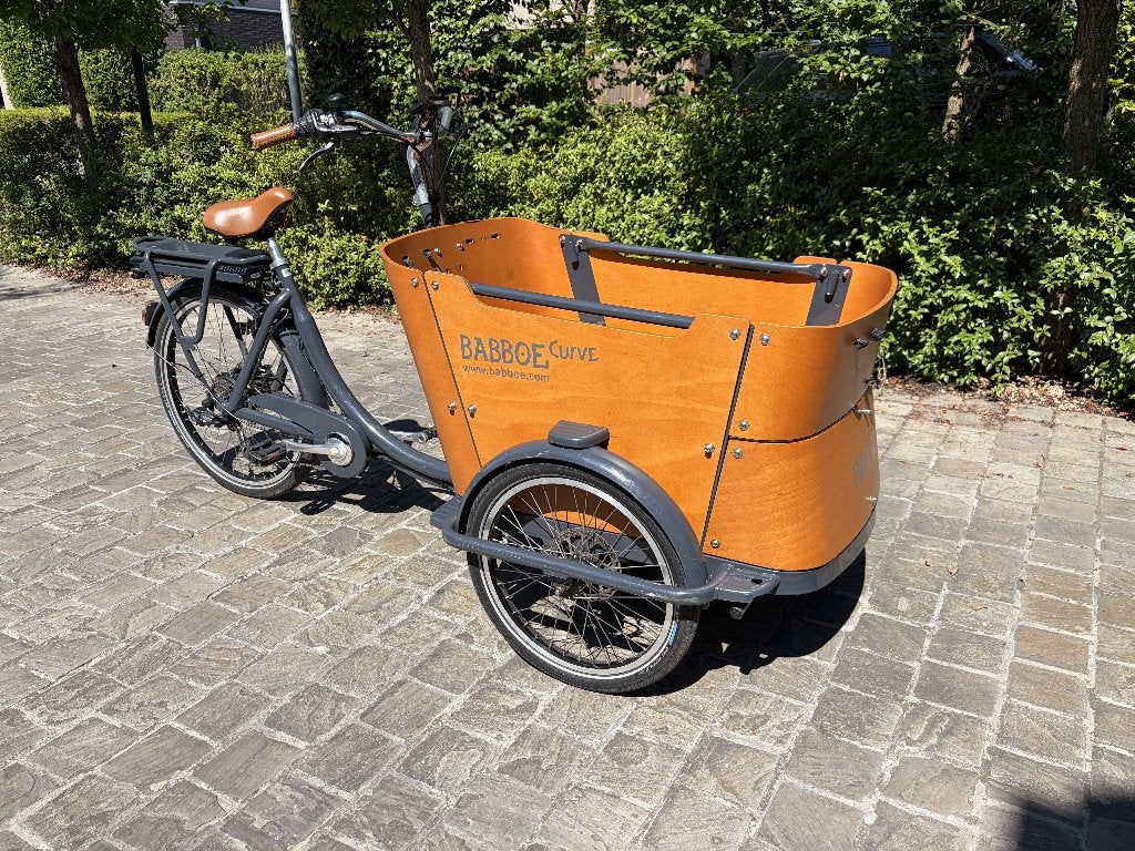 Babboe Curve bakfiets, Fietsen en Brommers, 4 kinderen of meer, Gebruikt, Elektrisch, Schijfrem