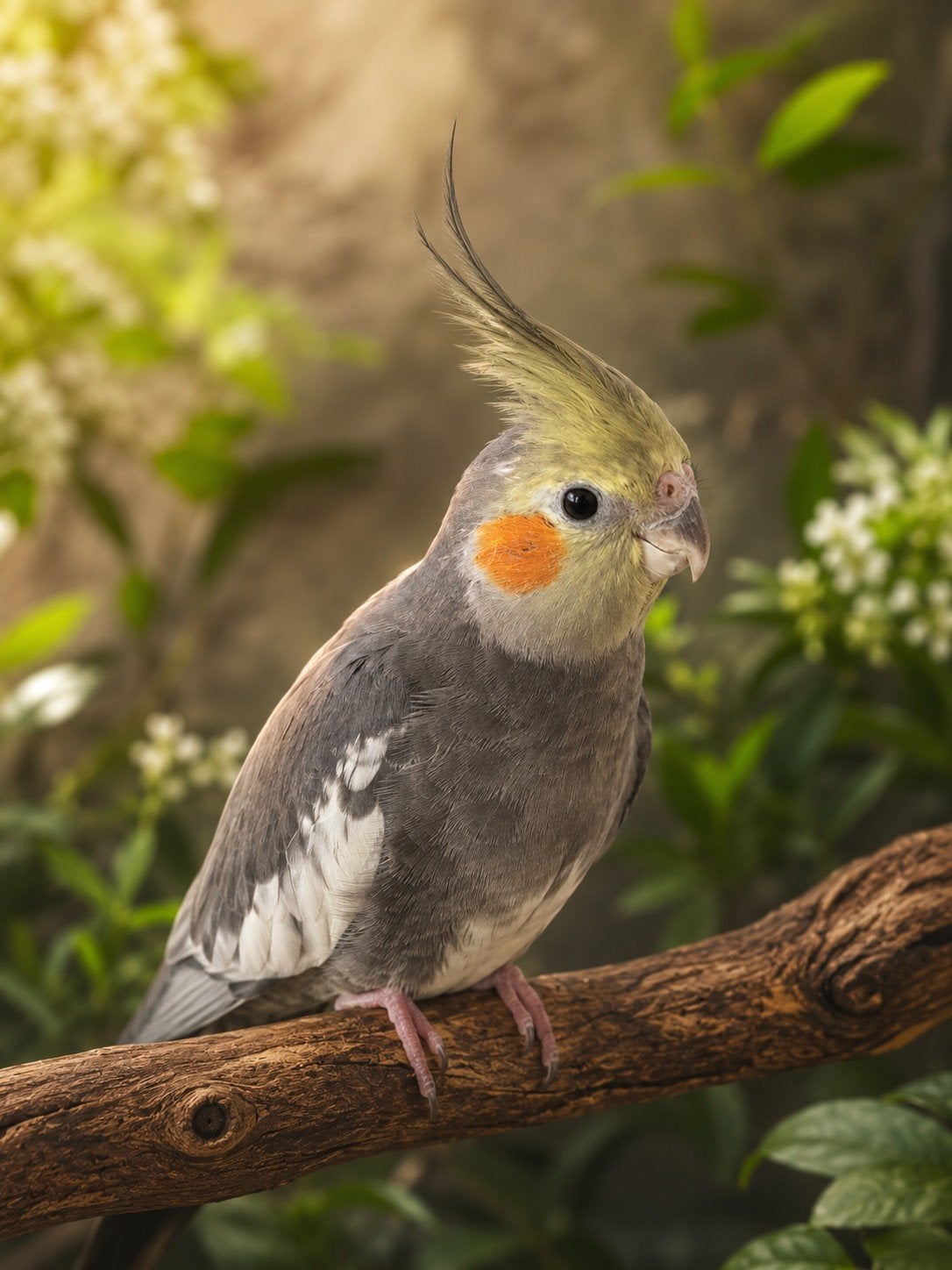 jonge valkparkiet (man), Mannelijk, Tropenvogel