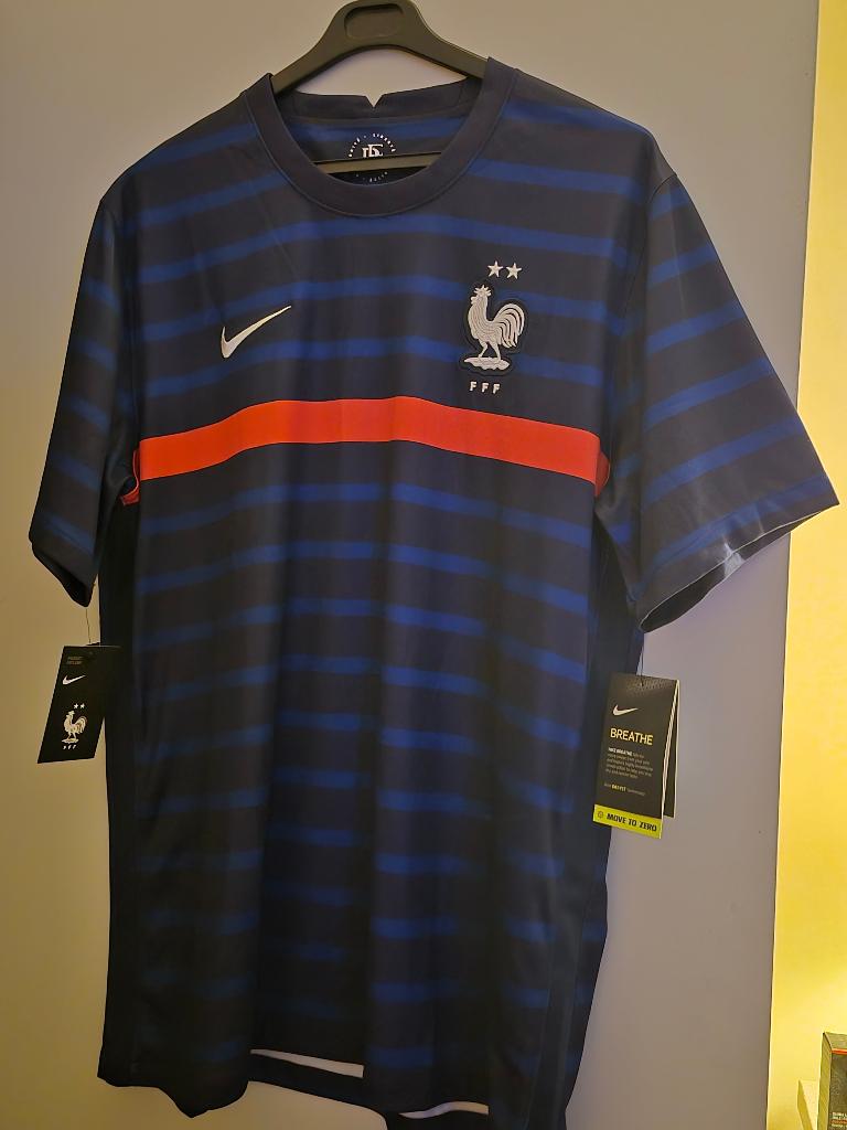 Nouveau maillot domicile Nike France Homme 2020-2021 XL, Maat XL, Ophalen of Verzenden, Nieuw, Shirt