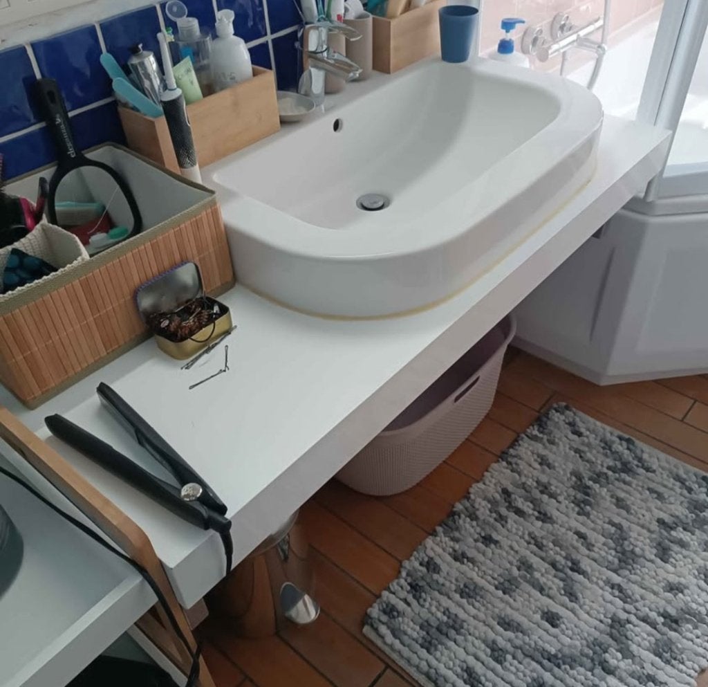 Vasque Duravit avec son plateau, Ophalen, Gebruikt, Wastafelkast