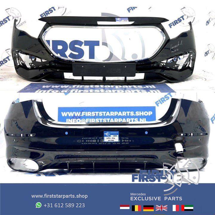 W214 AMG BUMPERS PAKKET ZWART 2024 E KLASSE Voorbumper + Ach, Gebruikt, -, Ophalen of Verzenden, Bumper