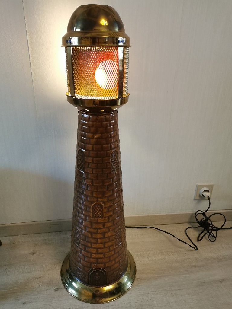 Vuurtoren met licht, Ophalen, Meerkleurig, Zo goed als nieuw, 93 cm