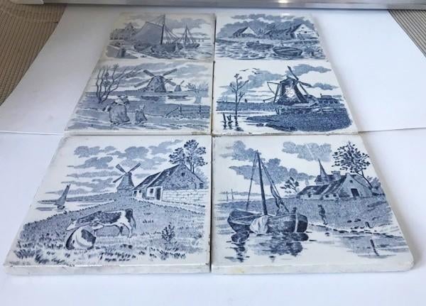 Carreaux de Delft bleu antique 37 pièces 12 x 12 cm😍💑🤗👌, Antiquités & Art, Enlèvement ou Envoi