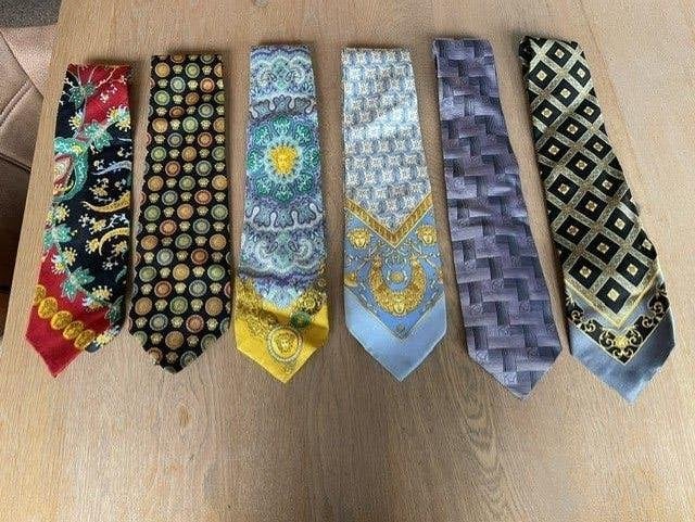 6 Stuks stropdassen GIANNI VERSACE, Ophalen of Verzenden, Gedragen