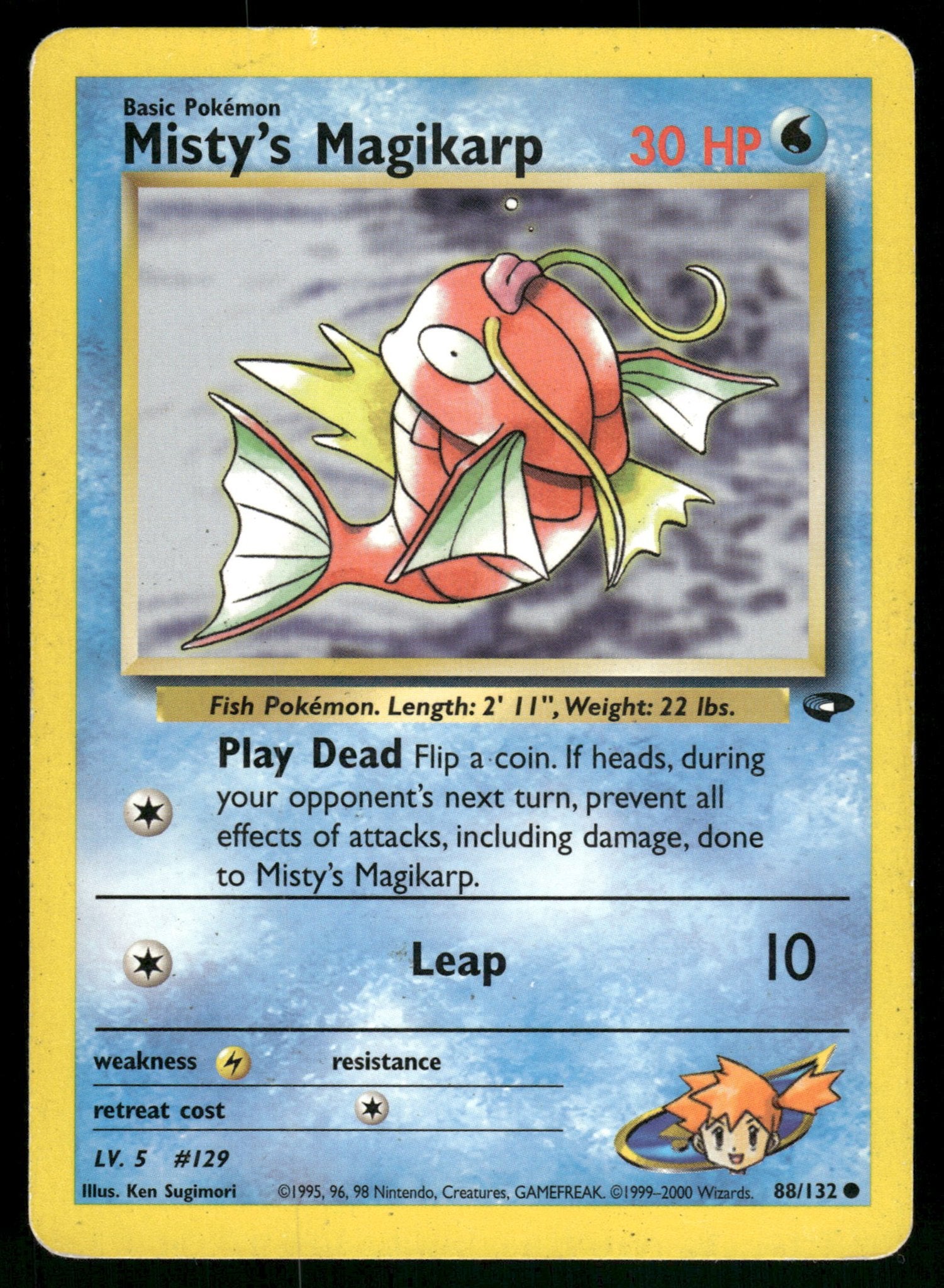 Misty's Magikarp 88/132 - Gym Challenge (NM), Verzenden