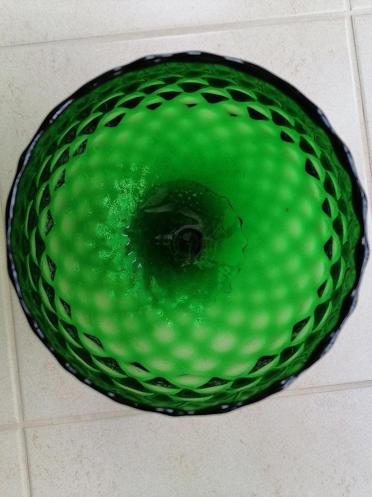 vase en verre, Maison & Meubles, Accessoires pour la Maison | Vases, Enlèvement, Comme neuf, Vert, Verre